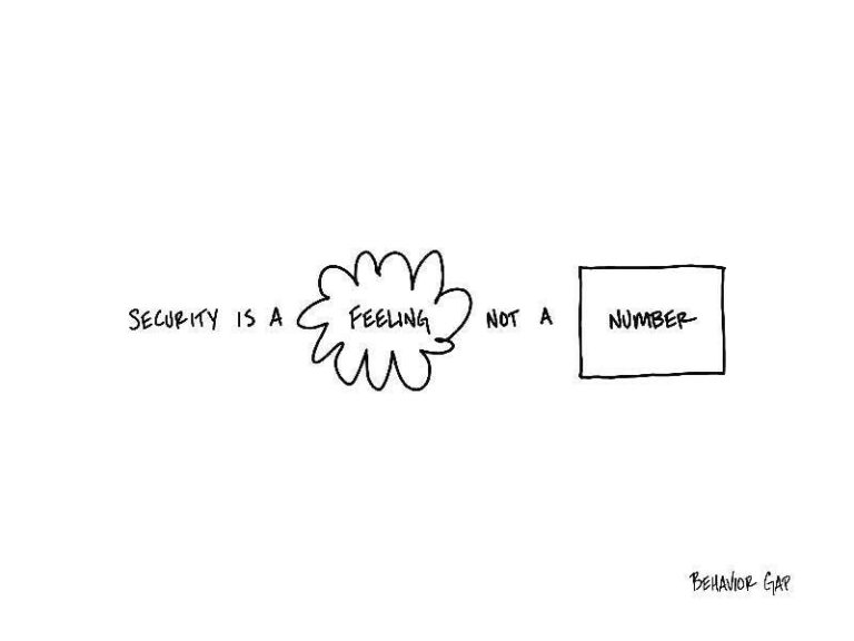 Security is a feeling… not a number