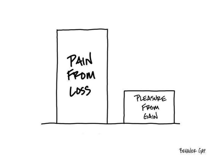 Pain of Loss > Pleasure of Gain… Does that make sense?